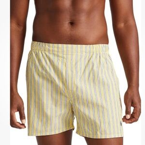 Polo Ralph Lauren Men's Yellow Classic stripe Cotton Boxers Size medium